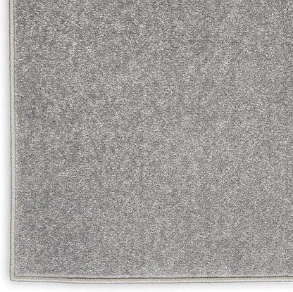 Nourison Home Nourison Essentials Silver Grey 6' x 9' Area Rug - Easy Clean, Non Shedding, Bed Room, Living Room, Dining Room, Kitchen (6' x 9')
