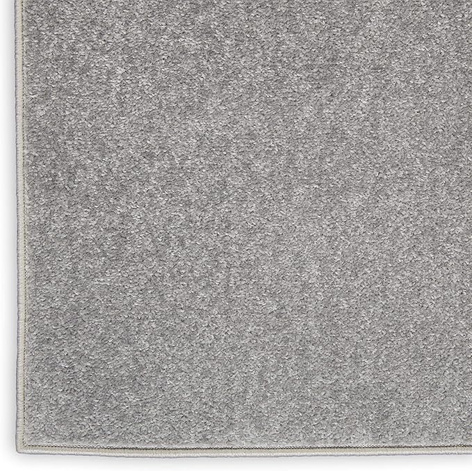 Nourison Home Nourison Essentials Silver Grey 3' x 5' Area Rug - Easy Clean, Non Shedding, Bed Room, Living Room, Dining Room, Kitchen (3' x 5')