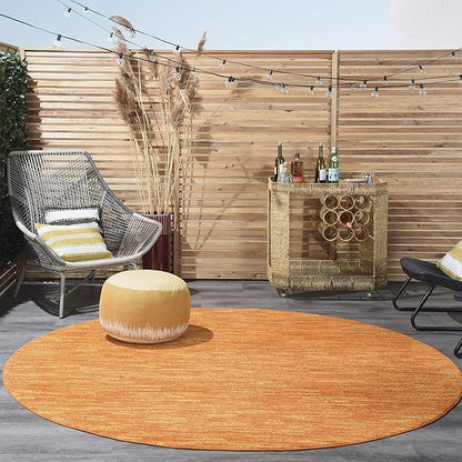 Nourison Home Nourison Essentials Sunburst 8' x Round Area Rug - Easy Clean, Non Shedding, Bed Room, Living Room, Dining Room, Kitchen (8' x Round)