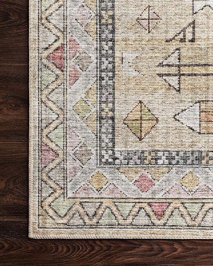 Loloi Skye Collection SKY-04 Gold/Blush 2'-6" x 10'-0" Runner Rug