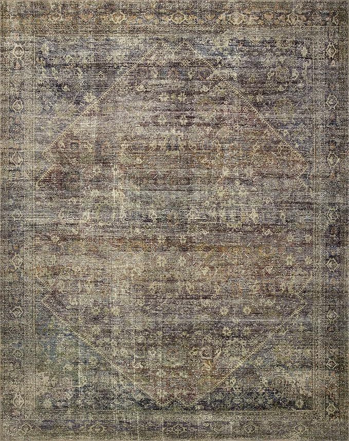 Loloi Amber Lewis Morgan Collection MOG-05 Spice/Lagoon 2'-3" x 9'-6" 38" Thick Runner Rug feat. CloudPile, Neutral, Room Décor, Vintage Inspired, Livingroom, Bedroom, Dining Area