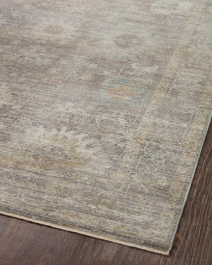 Loloi Magnolia Home by Joanna Gaines Millie Collection MIE-05 Stone/Natural 2'-7" x 14', .25" Pile Height, Runner Rug