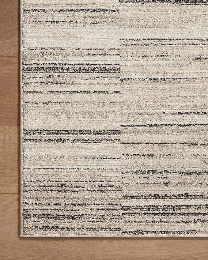 Loloi Darby Collection DAR-01 Charcoal/Sand 2'-7" x 12'-0" Runner Rug