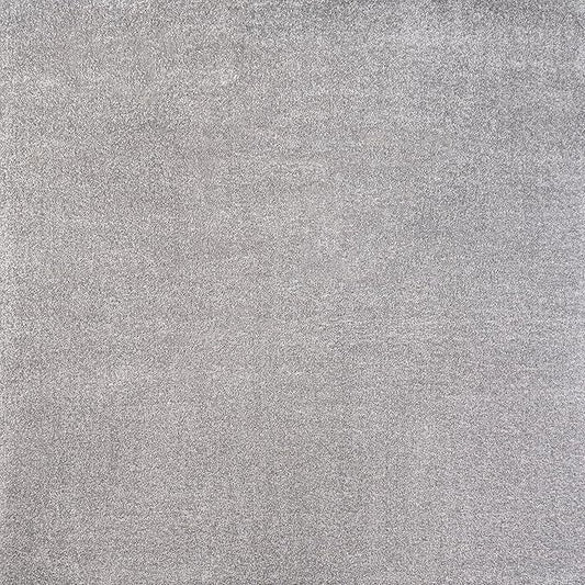 Eyely UES100K-7SQ Supersoft Haze Solid Low-Pile Indoor Area Rug, Coastal, Bohemian, Minimalist, Classic, Casual for Bedroom,Kitchen,Living Room,Non Shedding,Easy-Washing, Gray, 7' Square