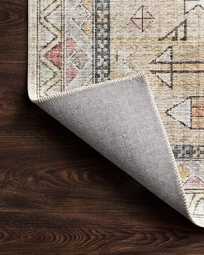 Loloi II Skye Collection SKY-04 Gold/Blush 2'-6" x 7'-6" Runner Rug