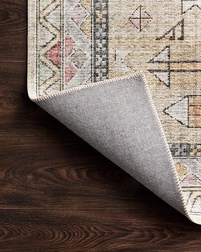 Loloi Skye Collection SKY-04 Gold/Blush 2'-6" x 10'-0" Runner Rug
