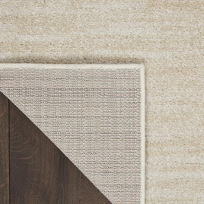 Nourison Home Nourison Essentials Ivory Beige 7' x Square Area Rug - Easy Clean, Non Shedding, Bed Room, Living Room, Dining Room, Kitchen (7' x Square)