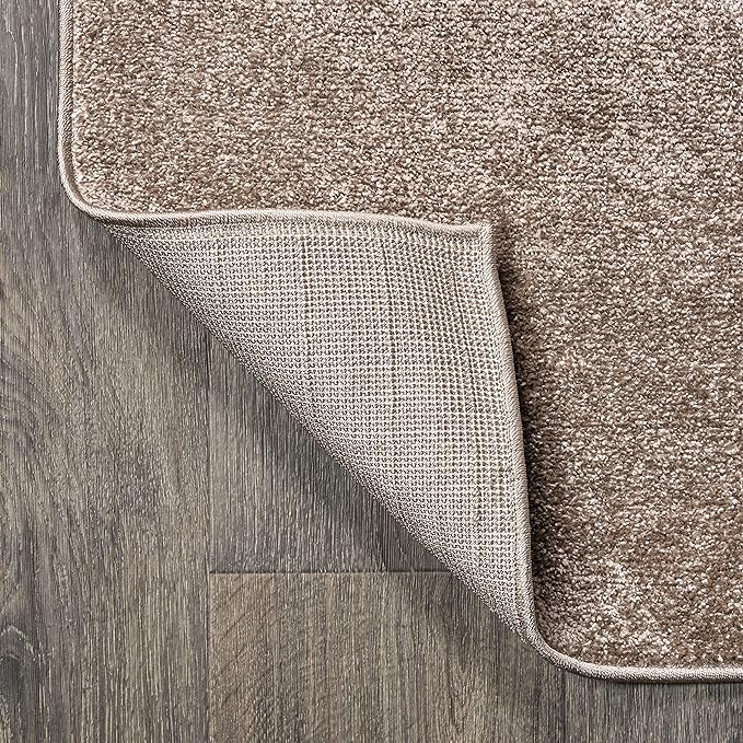 JONATHAN Y Haze Solid Low-Pile Brown 3x5 Oval Indoor Area Rug, Coastal,Bohemian,Minimalist,Classic, Easy-Cleaning for Living Room,Bedroom,Kitchen,Pet Friendly,Non-Shedding (SEU100J-3OV)