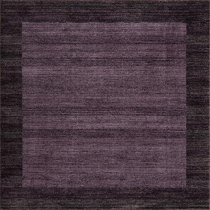 Rugs.com Angelica Collection Rug – 8 Ft Square Violet Medium Rug Perfect for Living Rooms, Kitchens, Entryways