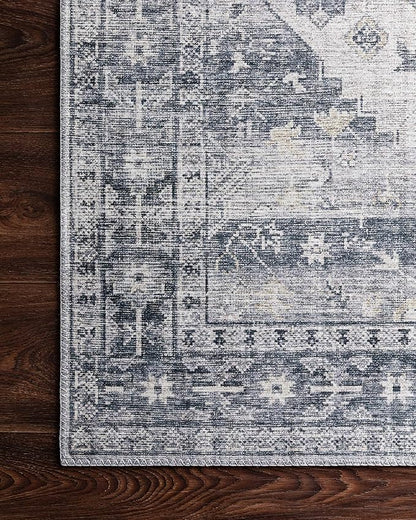 Loloi Skye Collection SKY-02 Silver/Grey 8'-0" x 8'-0" Round Area Rug