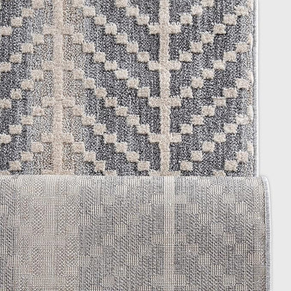 Well Woven Custom Size Hallway & Stair Runner- Harlow Rhodes Grey 27 Inches Wide x 99 Feet Long Runner (27" x 99') Runner Rug - Contemporary Design, Ultra-Soft, Easy-Clean
