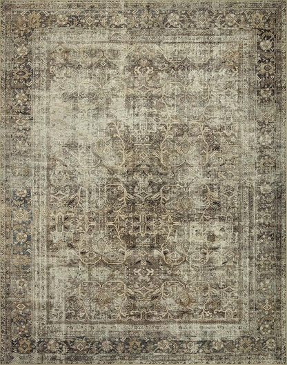 Loloi Magnolia Home by Joanna Gaines Sinclair Collection SIN-01 Pebble/Taupe 2'-3" x 11'-6", .25" Pile Height, Machine Washable, Runner Rug