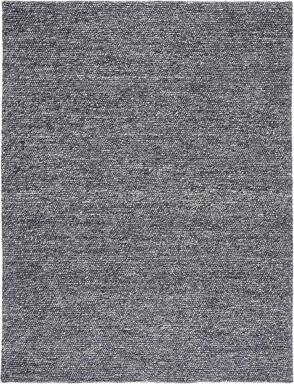 SAFAVIEH Area Rug 6x9 - Natura Collection - Dark Grey, Handmade Wool Blend, Textured Design, Ideal for Living Room, Bedroom, Dining Space (NAT620H)