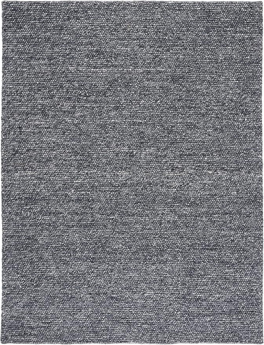SAFAVIEH Area Rug 9x12 - Natura Collection - Large - Dark Grey, Handmade Wool Blend, Textured Design, Ideal for Living Room, Bedroom, Dining Space (NAT620H)