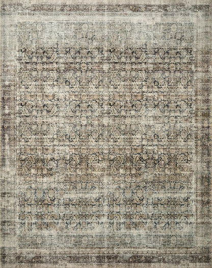 Loloi Amber Lewis Morgan Collection MOG-02 Navy/Sand 11'-6" x 18' 38" Thick Area Rug feat. CloudPile, Neutral, Room Décor, Vintage Inspired, Livingroom, Bedroom, Dining Area