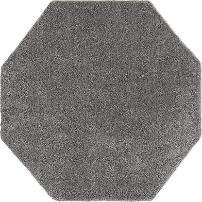 Unique Loom Solo Collection Area Rug - Calabasas (5' 3" Octagon, Gray)