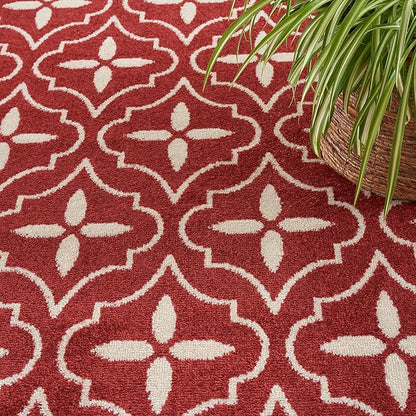 Nourison Home Nourison Essentials Brick Ivory 4' x 6' Area Rug - Easy Clean, Non Shedding, Bed Room, Living Room, Dining Room, Kitchen (4' x 6')