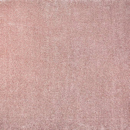 Eyely UES100P-9SQ Supersoft Haze Solid Low-Pile Indoor Area Rug, Coastal, Bohemian, Minimalist, Classic, Casual for Bedroom,Kitchen,Living Room,Non Shedding,Easy-Washing, Pink, 9' Square