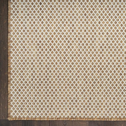 Nourison Home Courtyard Jute Ivory 8' x 10' Area Rug - Easy Clean, Non Shedding, Bed Room, Living Room, Dining Room, Kitchen (8' x 10')