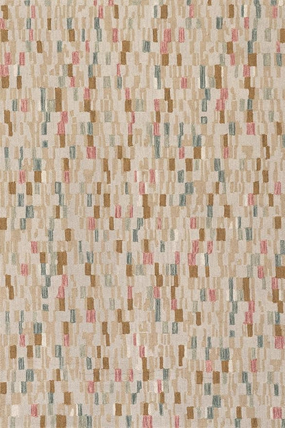 Dash & Albert Ashmore Multi Hand Micro Hooked Wool Rug, 5 X 8 Feet, Multicolored Geometric Pattern
