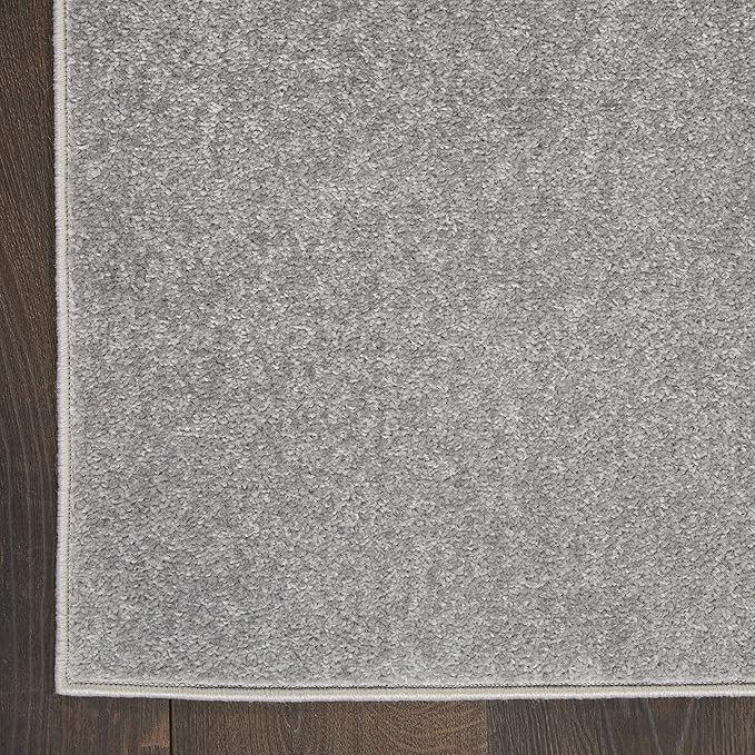 Nourison Home Nourison Essentials Silver Grey 12' x 15' Area Rug - Easy Clean, Non Shedding, Bed Room, Living Room, Dining Room, Kitchen (12' x 15')