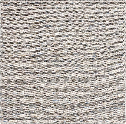 Safavieh Natura Collection Accent Rug - 3' Square, Ivory & Multi, Handmade Wool Blend, Textured Design, Ideal for Living Room, Bedroom, Dining Space (NAT620D)