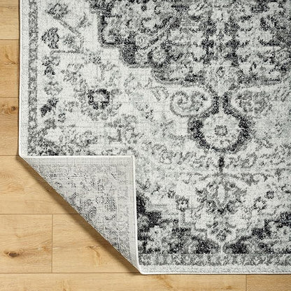 Livabliss Odelia Vintage Bohemian Runner Area Rug,2'7" x 7'3",Black