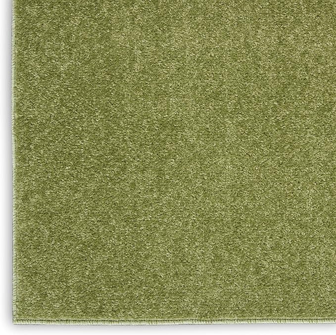Nourison Home Nourison Essentials Green 5' x Square Area Rug - Easy Clean, Non Shedding, Bed Room, Living Room, Dining Room, Kitchen (5' x Square)