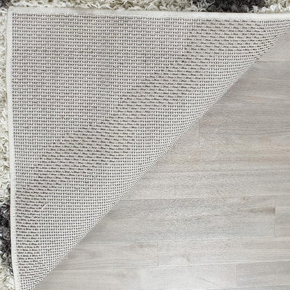 SAFAVIEH Dallas Shag Collection Area Rug - 10' Square, Ivory & Dark Grey, Trellis Design, Non-Shedding & Easy Care, 1.5-inch Thick Ideal for High Traffic Areas in Living Room, Bedroom (SGD257H)