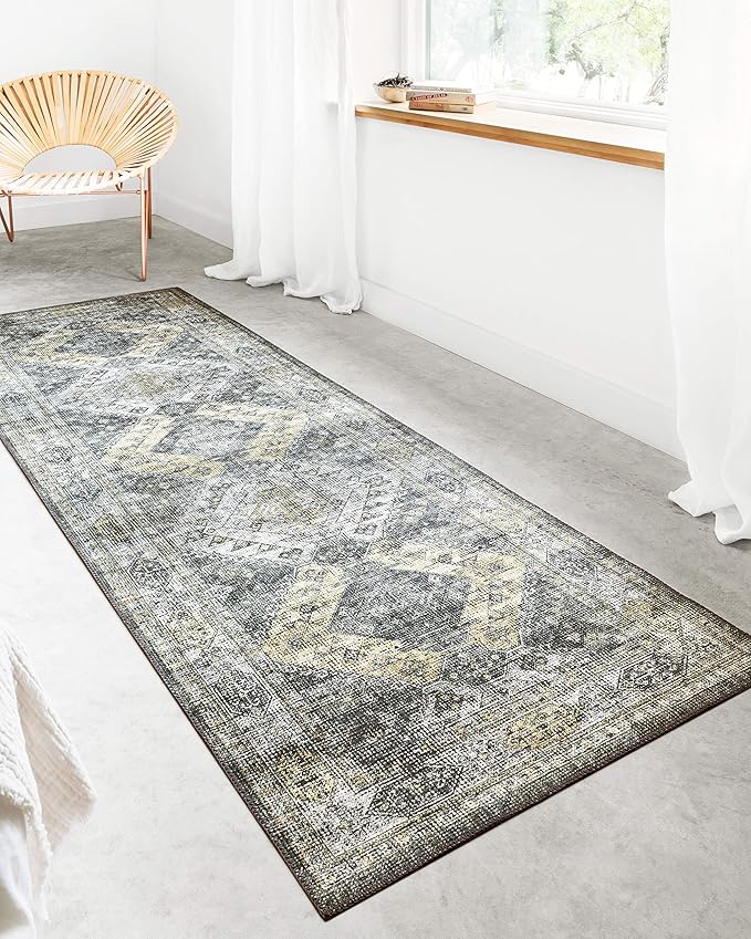 Loloi II Skye Collection SKY-09 Graphite/Silver 7'-6" x 9'-6" Area Rug