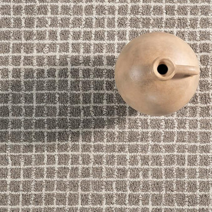 Rugs USA Melrose Grey, 7'6" x 9'6", Handmade, Wool & Cotton, Soft and Cozy, High Traffic, Stain Resistant, Easy Clean, Durable Area Rug for Bedroom, Living Room, Dining Space, Den, Entryway