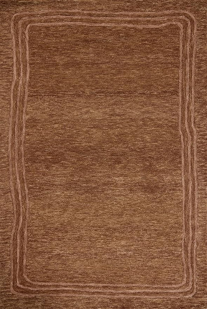 Loloi Leanne Ford Craven Collection CVN-02 Spice/Rose 2'-3" x 3'-9" Accent Rug Geometrical, Patterned, Neutral, Entryway, Mudroom, Bathroom, and Kitchen