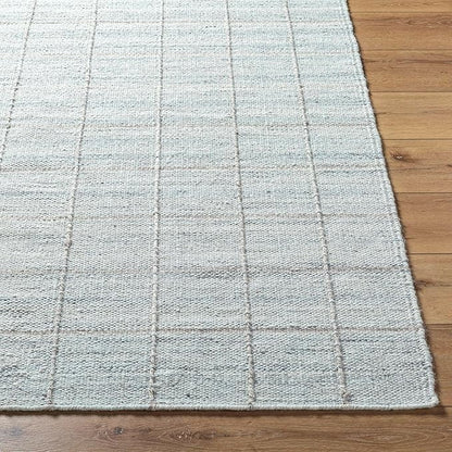 Mark&Day Wool Rugs, 2x8 Ishaq Cottage Metallic - Silver Runner Area Rug, Grey Silver Carpet for Hallway, Kitchen, Bedroom or Living Room (2'6" x 8' Runner)