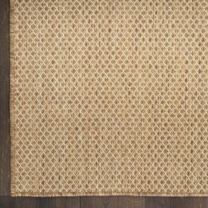 Nourison Home Courtyard Jute 4' x 6' Area Rug - Easy Clean, Non Shedding, Bed Room, Living Room, Dining Room, Kitchen (4' x 6')