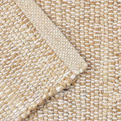 REDEARTH · Jute Cotton Area Rug - 2'x3' Rectangular Rug, Sustainable Handwoven, Non-Shedding, Soft & Durable – Reversible, Neutral Tones for Home Décor in Living Room, Dining Room, Bedroom, Set of 2