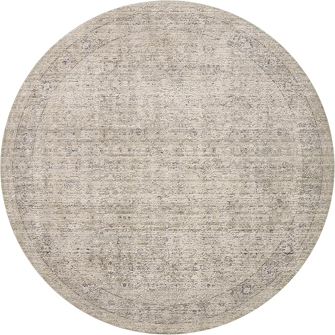 Loloi Amber Lewis Alie Collection ALE-03 Taupe/Dove 5'-3'' x 7'-9'', .13'' Pile Height, Area Rug