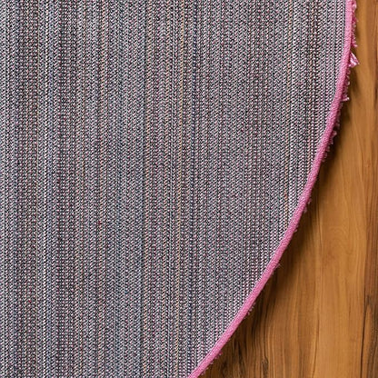 Unique Loom Solid Shag Collection Area Rug (3' 3" Round, Taffy Pink)