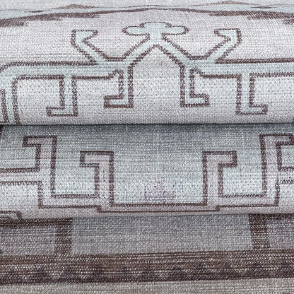 Fame Living Washable Area Rug. Modern Farmhouse. Vintage. Turkish. Bohemian. Distressed. Oriental. Traditional. Rugs for Living Room. Dining. Bedroom. Office. Entryway. Foyer. (856BrC, 9'5" x 14')