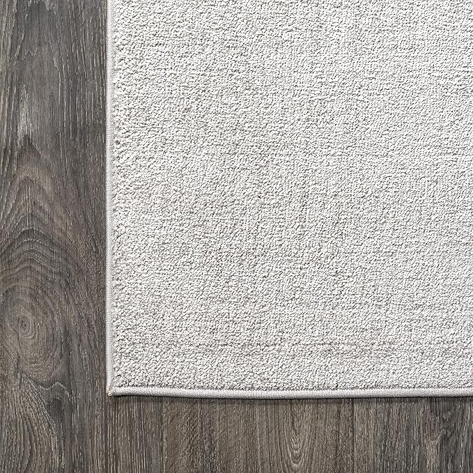 JONATHAN Y Haze Solid Low-Pile Ivory Indoor Area Rug 9x12, Coastal,Bohemian,Minimalist,Classic, Easy-Cleaning for Living Room,Bedroom,Kitchen,Pet Friendly,Non-Shedding (SEU100D-9)