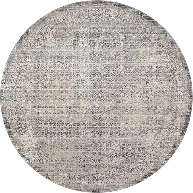 Loloi Amber Lewis Alie Collection ALE-04 Sky/Stone 11'-6'' x 15'-7'', .13'' Pile Height, Area Rug