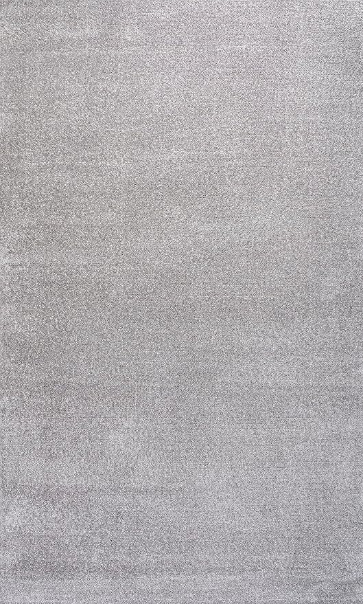 JONATHAN Y Haze Solid Low-Pile Light Gray Indoor Area Rug 9x12, Coastal,Bohemian,Minimalist,Classic, Easy-Cleaning for Living Room,Bedroom,Kitchen,Pet Friendly,Non-Shedding (SEU100K-9)