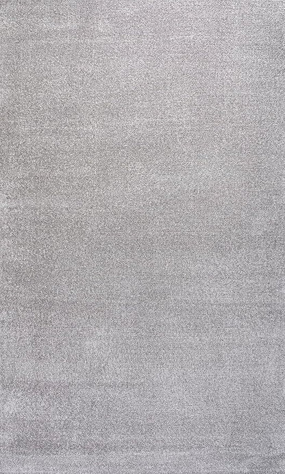 Eyely UES100K-6 Supersoft Haze Solid Low-Pile Indoor Area Rug, Coastal, Bohemian, Minimalist, Classic, Casual for Bedroom,Kitchen,Living Room,Non Shedding,Easy-Washing, Gray, 6 X 9