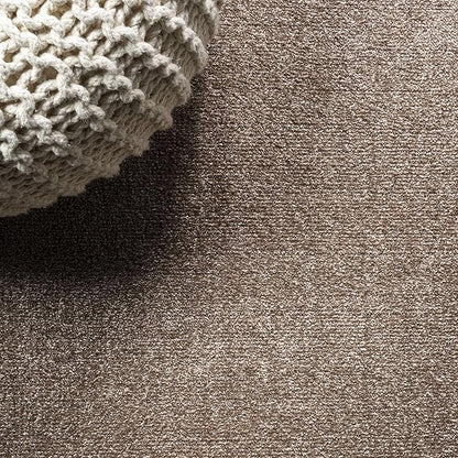 JONATHAN Y Haze Solid Low-Pile Brown Indoor Area Rug 4x6, Coastal,Bohemian,Minimalist,Classic, Easy-Cleaning for Living Room,Bedroom,Kitchen,Pet Friendly,Non-Shedding (SEU100J-4)
