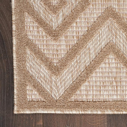 Nourison Home Versatile Natural Beige 2' x 4' Area Rug - Easy Clean, Non Shedding, Bed Room, Living Room, Dining Room, Kitchen (2' x 4')