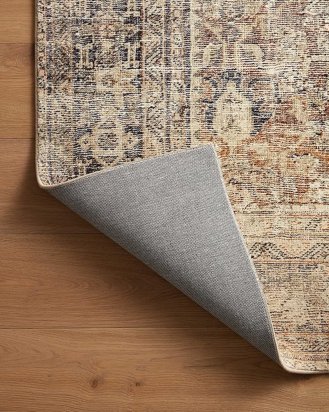 Loloi Amber Lewis Morgan Collection MOG-01 Sunset/Ink 2'-0" x 5'-0" 38" Thick Accent Rug feat. CloudPile, Neutral, Room Décor, Vintage Inspired, Livingroom, Bedroom, Dining Area