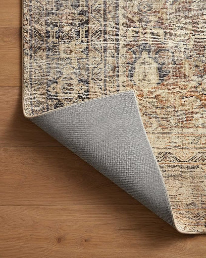 Loloi Amber Lewis Morgan Collection MOG-01 Sunset/Ink 2'-0" x 5'-0" 38" Thick Accent Rug feat. CloudPile, Neutral, Room Décor, Vintage Inspired, Livingroom, Bedroom, Dining Area