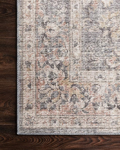 Loloi II Skye Collection SKY-01 Grey/Apricot 2'-6" x 7'-6" Runner Rug