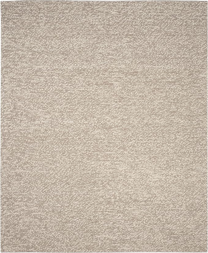 SAFAVIEH Area Rug 9x12 - Natura Collection - Large - Beige, Handmade Wool Blend, Textured Design, Ideal for Living Room, Bedroom, Dining Space (NAT620B)