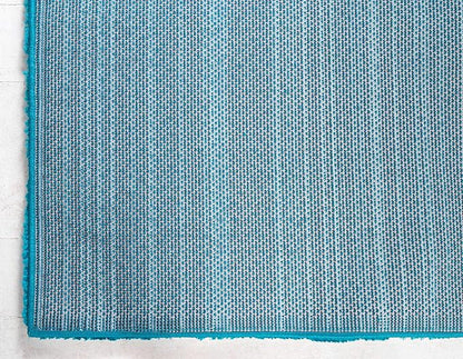 Unique Loom Solo Collection Area Rug - Calabasas (5' 3" x 7' 7" Rectangle, Turquoise)