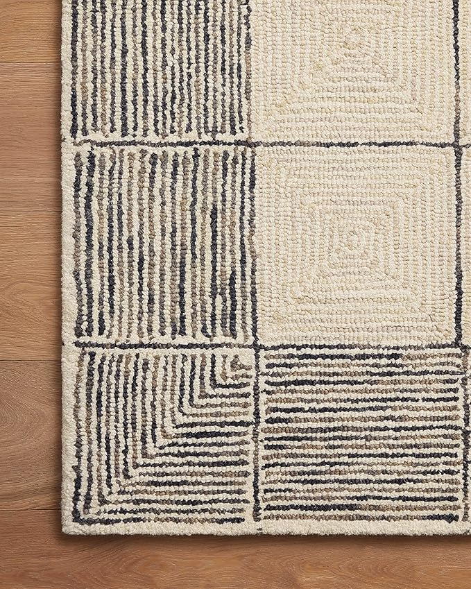 Loloi Chris Loves Julia Francis Collection FRA-02 Cream/Black 7'-9" x 9'-9" Area Rug